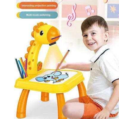 Children LED Projector Drawing Table