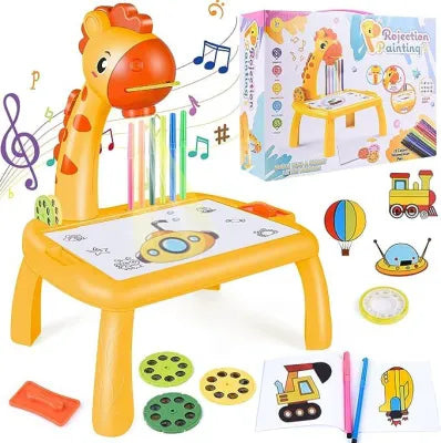 Children LED Projector Drawing Table